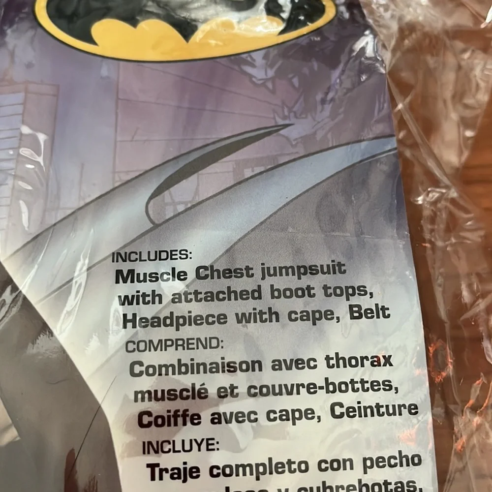 NWT Batman With Muscles Costume Size Large 12-14